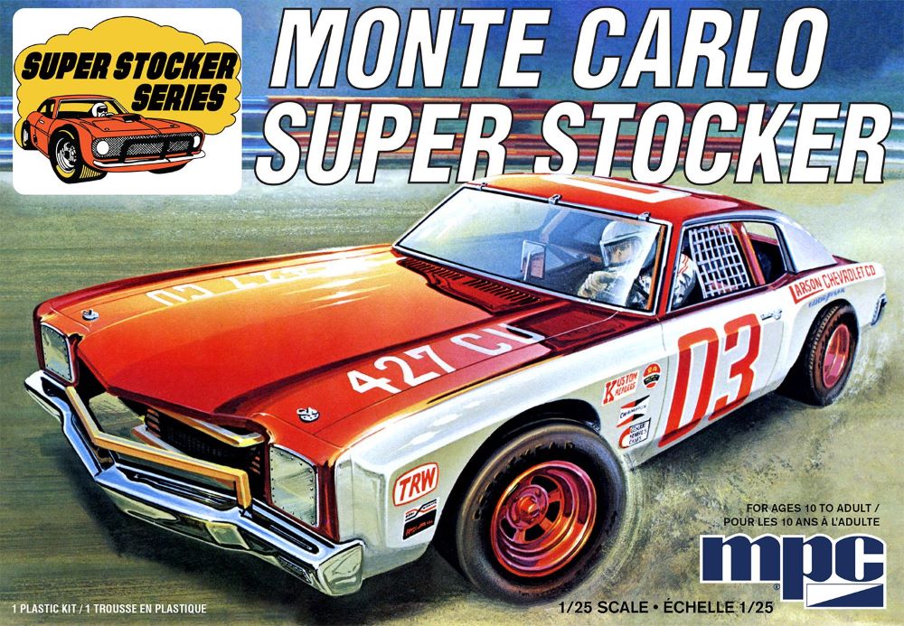 MPC Models 962 1/25 1971 Chevy Monte Carlo Super Stocker Race Car