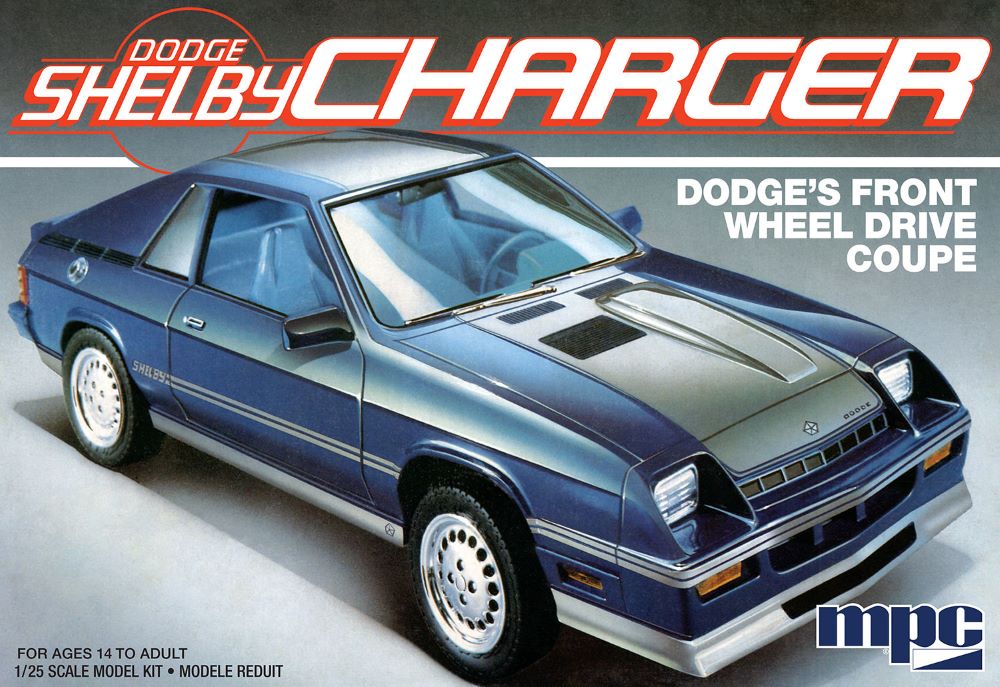 MPC Models 987 1/25 1986 Dodge Shelby Charger Coupe