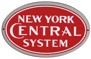 Microscale 10006 All Scale Embossed Die-Cut Metal Sign -- New York Central