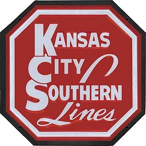 Microscale 10014 All Scale Embossed Die-Cut Metal Sign -- Kansas City Southern