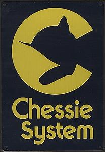 Microscale 10036 All Scale Embossed Die-Cut Metal Sign -- Chessie System