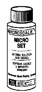 Microscale 104 All Scale Micro Set Decal Setting Solution -- 1oz 29.6mL