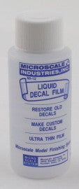 Microscale Industries 12 Micro Liquid Decal Film 1oz Bottle (12/Bx)