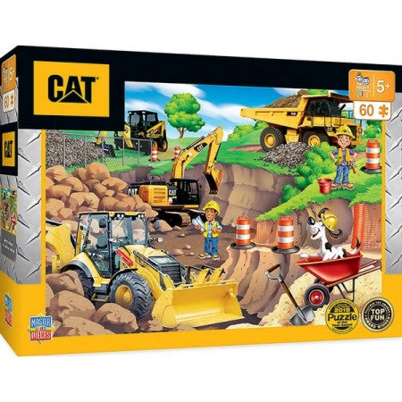 Masterpieces Puzzles 11846 Caterpillar: Construction Vehicles Day at the Quarry Puzzle (60pc)