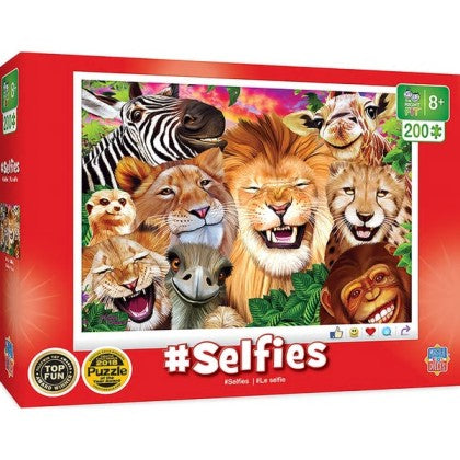 Masterpieces Puzzles 11917 Selfies: Safari Sillies Animals Puzzle (200pc)