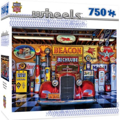 Masterpieces Puzzles 31812 Wheels: At Your Service Classic Car Puzzle (750pc)