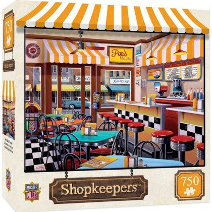 Masterpieces Puzzles 31829 Shopkeepers: Pop's Soda Fountain Puzzle (750pc)