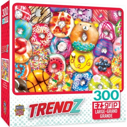 Masterpieces Puzzles 31845 Trendz: Donut Resist Collage EzGrip Puzzle (300pc)