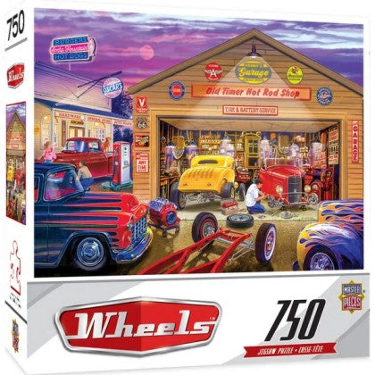 Masterpieces Puzzles 32000 Wheels: Old Timer's Hot Rods Puzzle (750pc)