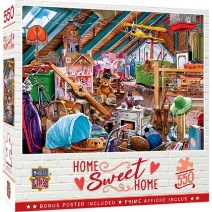 Masterpieces Puzzles 32041 Home Sweet Home: Attic Secrets Puzzle (550pc)