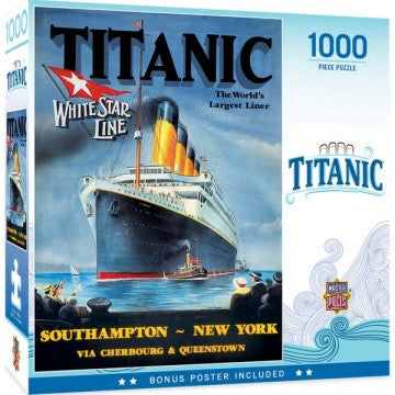 Masterpieces Puzzles 60348 White Star Line: Titanic World's Largest Liner Puzzle (1000pc)