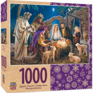Masterpieces Puzzles 71673 Holiday: Christmas A Child is Born (Nativity) Puzzle (1000pc)