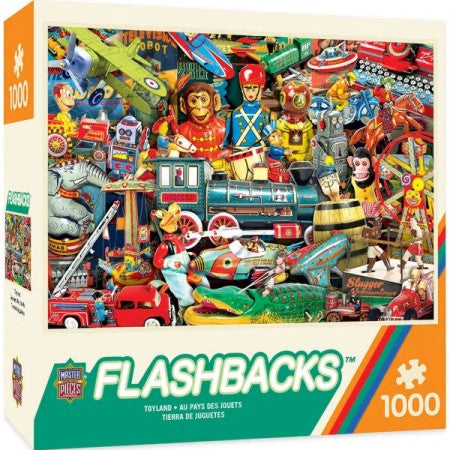 Masterpieces Puzzles 71832 Flashbacks: Toyland Collage Puzzle (1000pc)