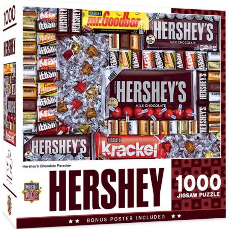 Masterpieces Puzzles 71911 Hershey: Hershey's Chocolate Paradise Candy Collage Puzzle (1000pc)