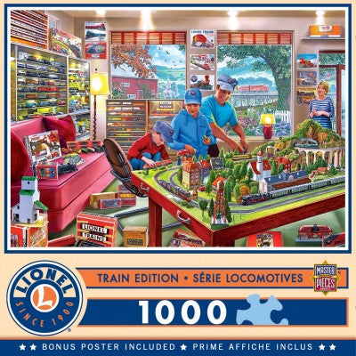 Masterpieces Puzzles 72032 Lionel: The Boy's Playroom w/Trains & Layout Puzzle (1000pc)