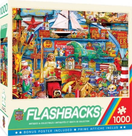 Masterpieces Puzzles 72037 Flashbacks: Antiques & Collectibles Collage Puzzle (1000pc)