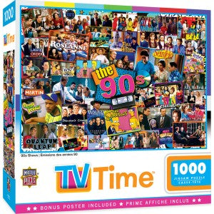 Masterpieces Puzzles 72158 TV Time: 1990s Shows Collage Puzzle (1000pc)