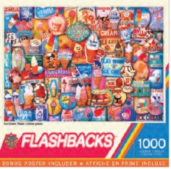 Masterpieces Puzzles 72252 Flashbacks: Ice Cream Treats Collage Puzzle (1000pc)