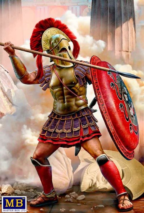 Master Box Models 32012 1/32 Greco-Persian Wars: Hoplite Warrior w/Spear & Shield #2