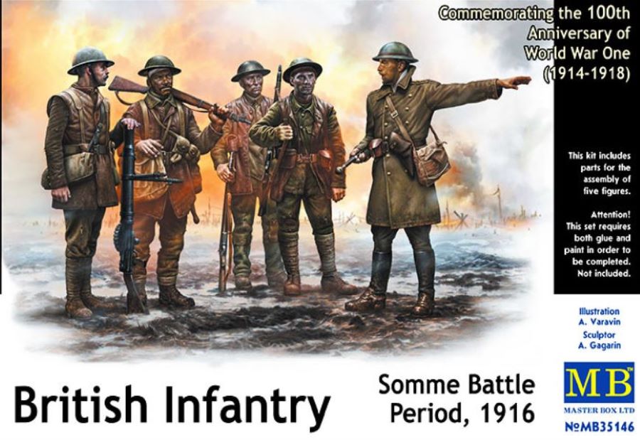 Master Box Models 35146 1/35 WWI British Infantry Somme Battle 1916 (5)