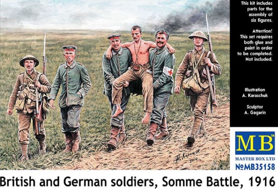 Master Box Models 35158 1/35 British & German Soldiers Somme Battle 1916 (6)