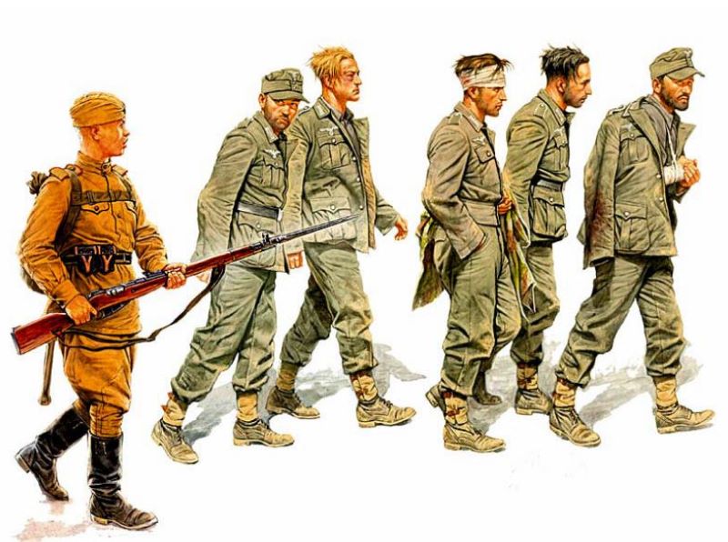 Master Box Models 3517 1/35 German Captives 1944 (5 & 1 Russian Soldier)