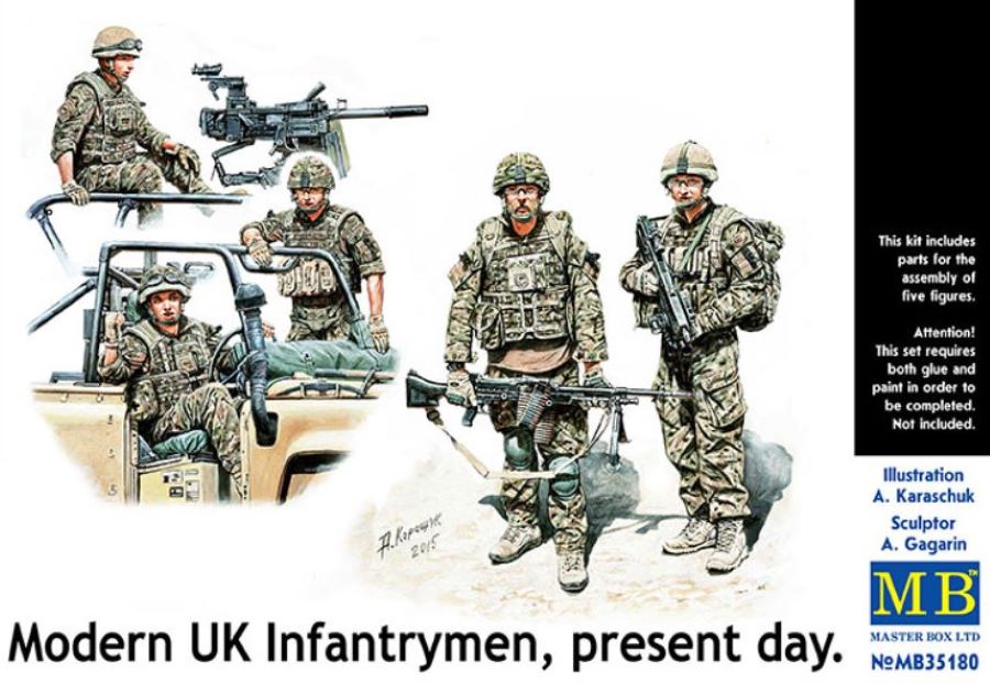 Master Box Models 35180 1/35 Modern UK Infantrymen Present Day (5)