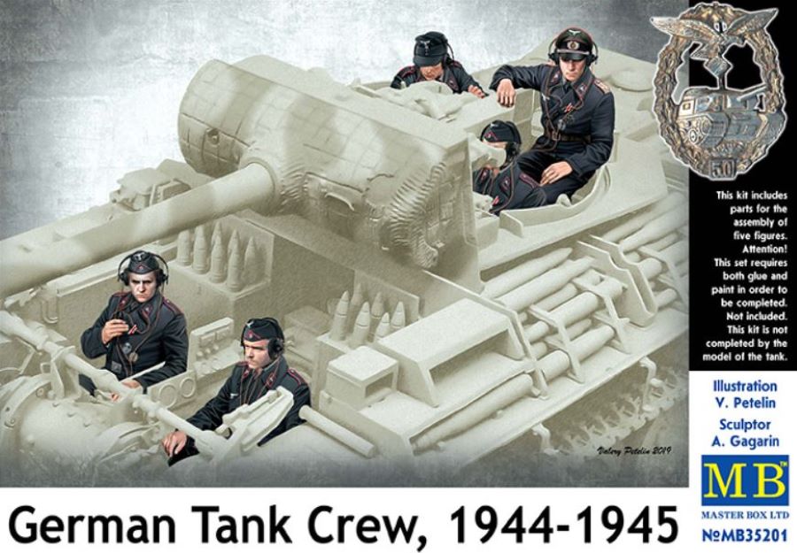 Master Box Models 35201 1/35 German Tank Crew Riders 1944-1945 (5)