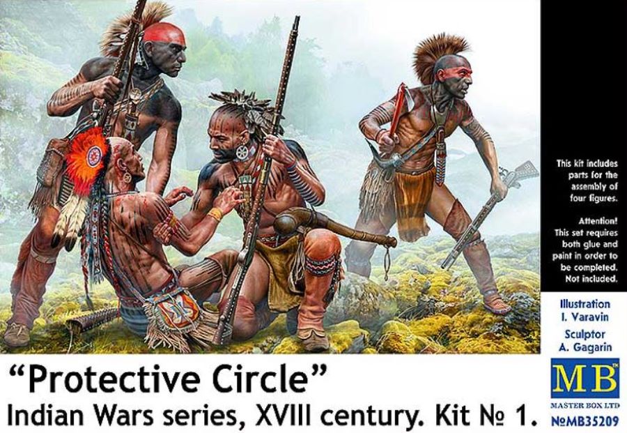 Master Box Models 35209 1/35 Protective Circle Indians XVIII Century (4)