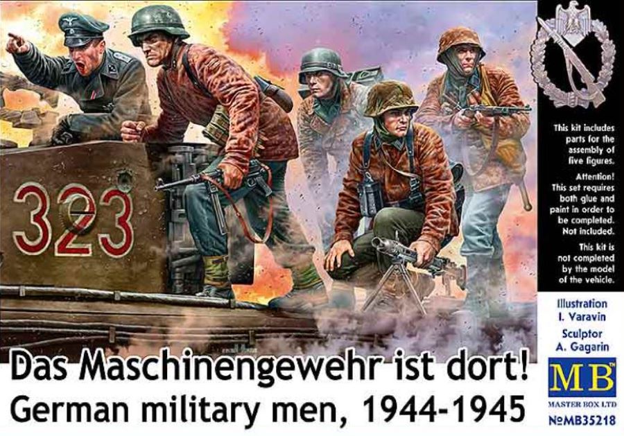 Master Box Models 35218 1/35 German Military Men 1944-1945 (5)