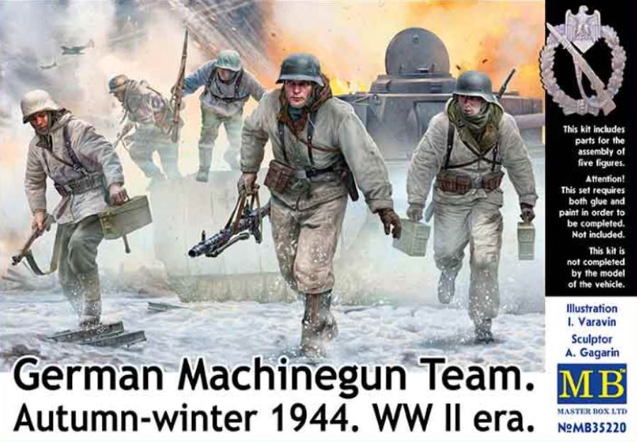 Master Box Models 35220 1/35 WWII German Machine Gun Team Autumn-Winter 1944 (5)