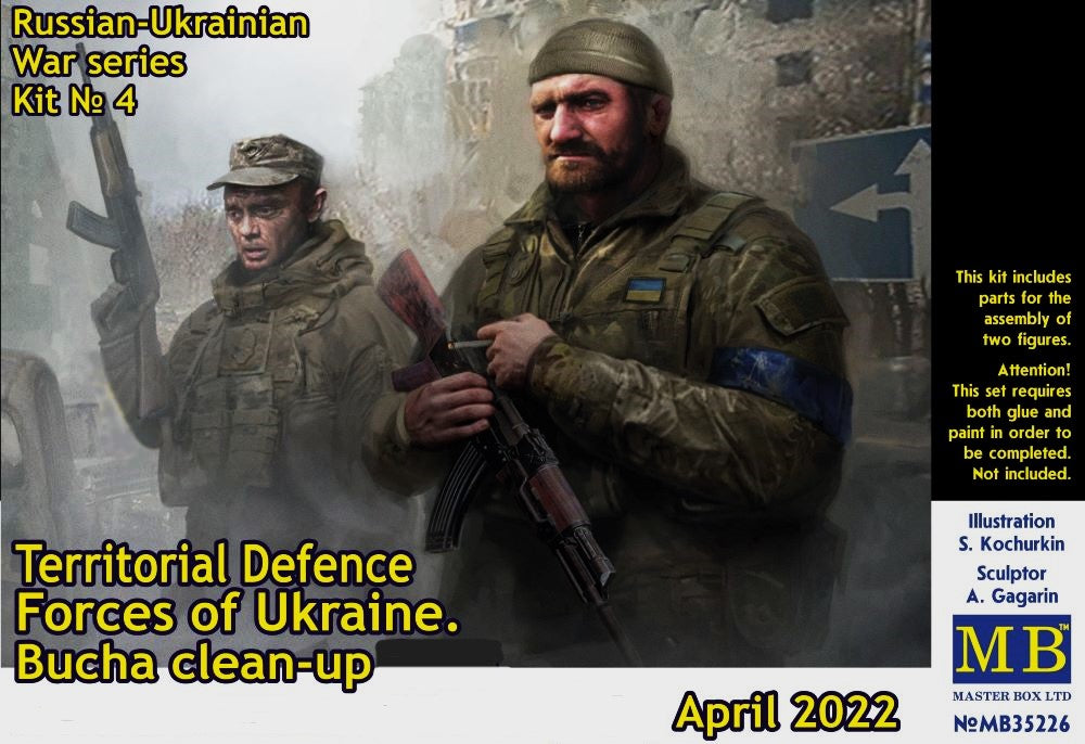 Master Box Models 35226 1/35 Russian-Ukrainian War: Territorial Defense Forces of Ukraine Bucha Clean-Up April 2022 (2)