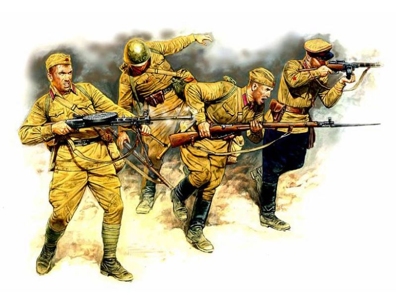 Master Box Models 3523 1/35 Soviet Infantry in Action Eastern Front 1941-42 (4)