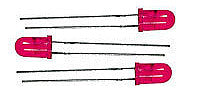 Miniatronics 1215103 All Scale Blinker/Flasher Suberbrite Light Emiting Diodes (LEDs) - 13/64" 5mm Diameter -- Red