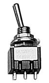 Miniatronics 3621004 All Scale Miniature Toggle Switches -- SPDT 5-Amp 120-Volt pkg(4)