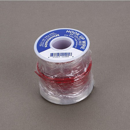 Miniatronics 4812501 All Scale 22 Gauge Stranded Single Conductor Wire - 100' 30m -- Red