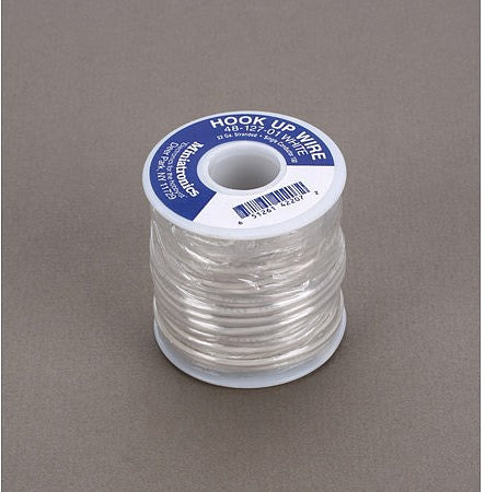 Miniatronics 4812701 All Scale 22 Gauge Stranded Single Conductor Wire - 100' 30m -- White