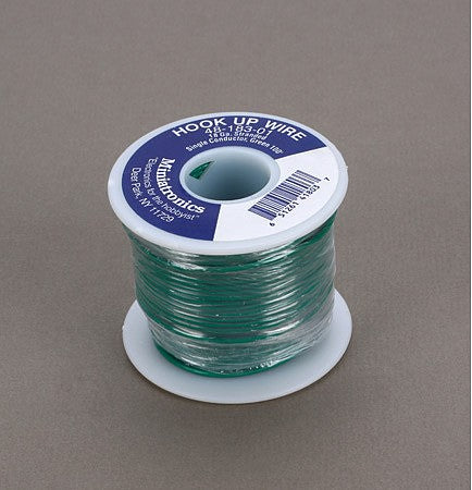 Miniatronics 4818301 All Scale 18 Gauge Stranded Single Conductor Wire - 100' 30m -- Green