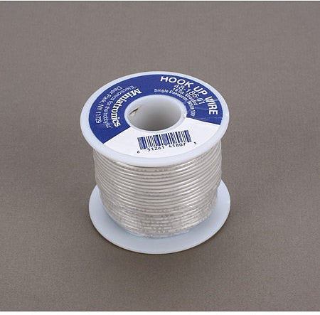 Miniatronics 4818601 All Scale 18 Gauge Stranded Single Conductor Wire - 100' 30m -- White