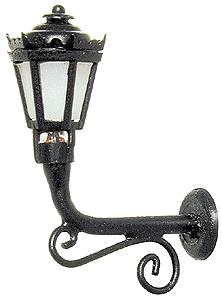 Miniatronics 7200601 HO Scale Lamppost Accessory Parts -- Outdoor Building Light (black)