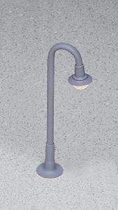 Miniatronics 7237201 HO Scale Lampposts -- Parking Field Light (gray) 2-1/4" 5.6cm