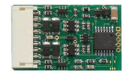 NCE Corporation 175 All Scale D13J 4-Function DCC Control Decoder w/9-Pin DCC Plug -- 4-Pack: 1.03 x .63 x .185" 26 x 16.5 x 4.7mm