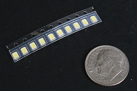 Ngineering N1021C10 All Scale High-Intensity LED -- 1/16 x 1/8" 2 x 3mm (white) pkg(10)
