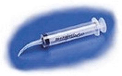 Ngineering N4310 All Scale Easy-Reach Curved Tip Syringe -- .028" Diameter Tip Orifice, 12cc .4oz Capacity
