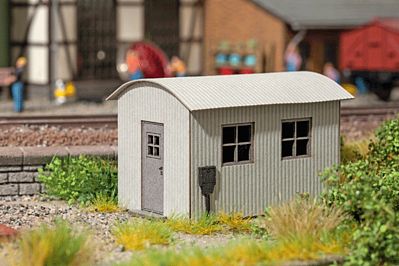 Noch 14354 HO Scale Corrugated Metal Shed w/Arched Roof -- Kit - 2-1/16 x 1-1/2 x 1-3/8" 5.3 x 3.8 x 3.5cm