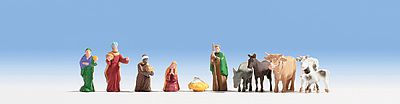 Noch 15922 HO Scale Nativity Figures -- pkg(11)