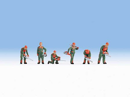 Noch 36061 N Scale Forest Workers -- pkg(6)