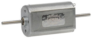 Northwest Short Line 2032D9 All Scale Flat Can Motor -- 12V DC, 20 x 32mm, Double-Shaft 2mm Dia. x 17mm, 9,500rpm