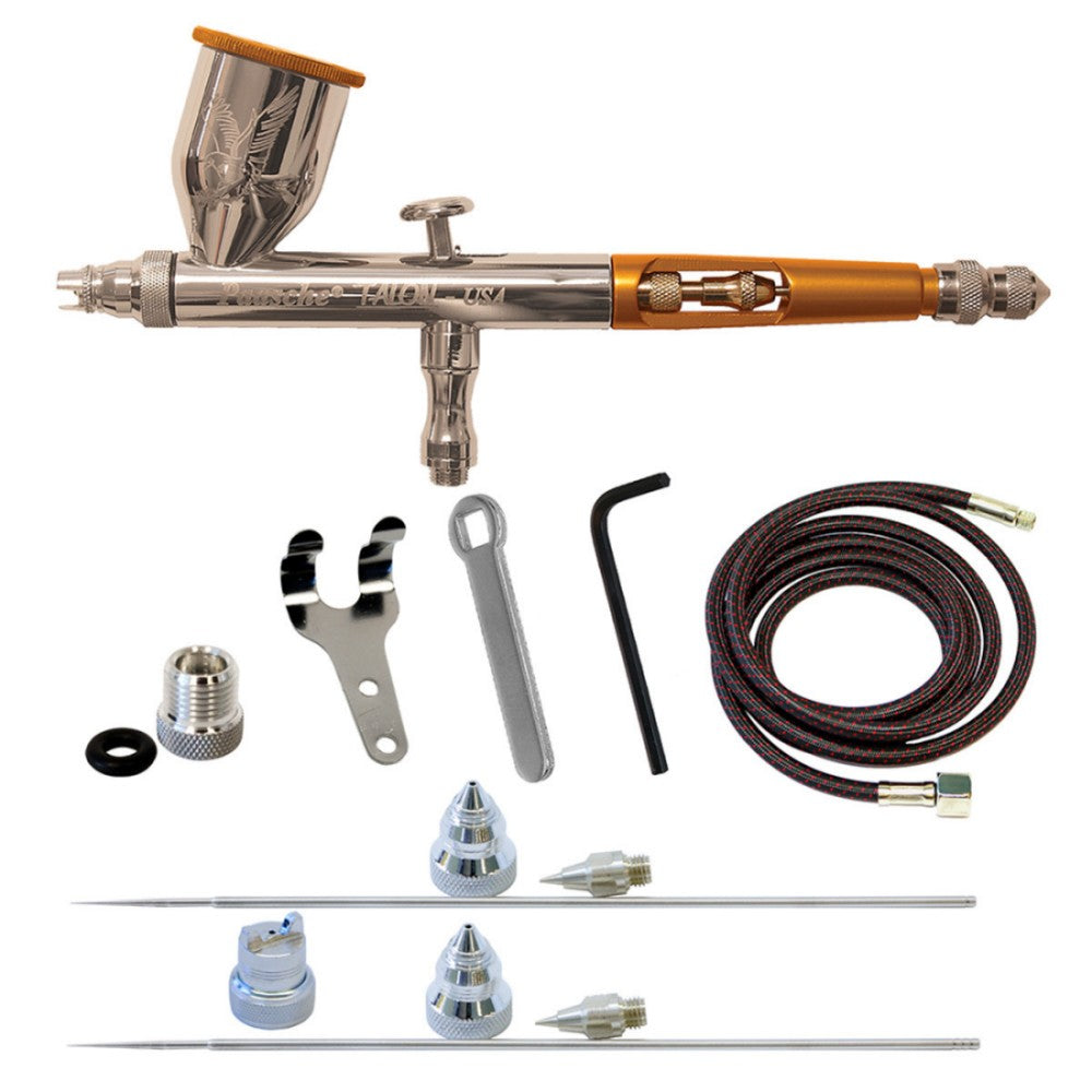 Paasche 14590 Talon Gravity Feed Double Action Airbrush Set w/3 Heads (TG-3AS)