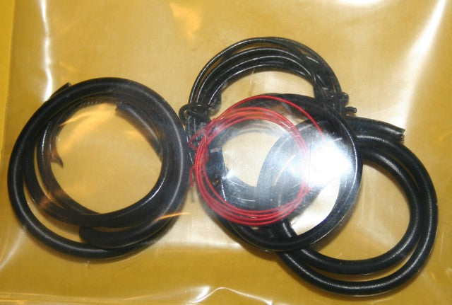 Parts By Parks 1010 1/24-1/25 Detail Set 1: Radiator Hose, Black Heater Hose, Red Battery Cable